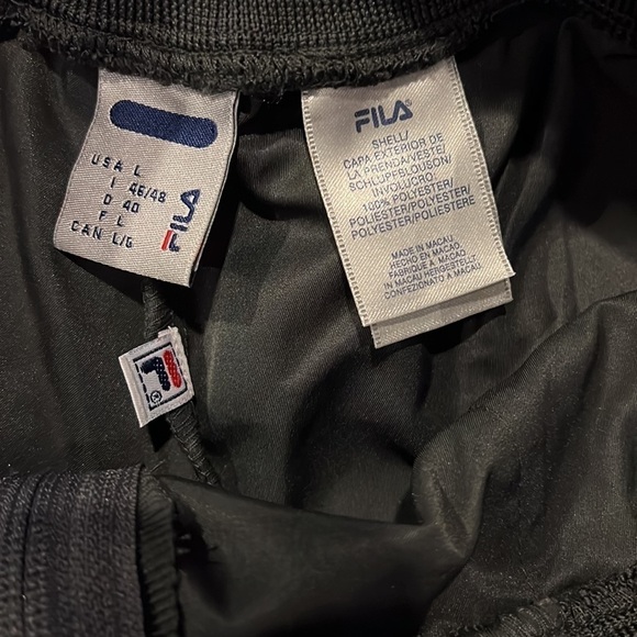 FILA women’s Scarpello Capri sport gray pants Sz L new‎ zipper elastic waist - Picture 6 of 7